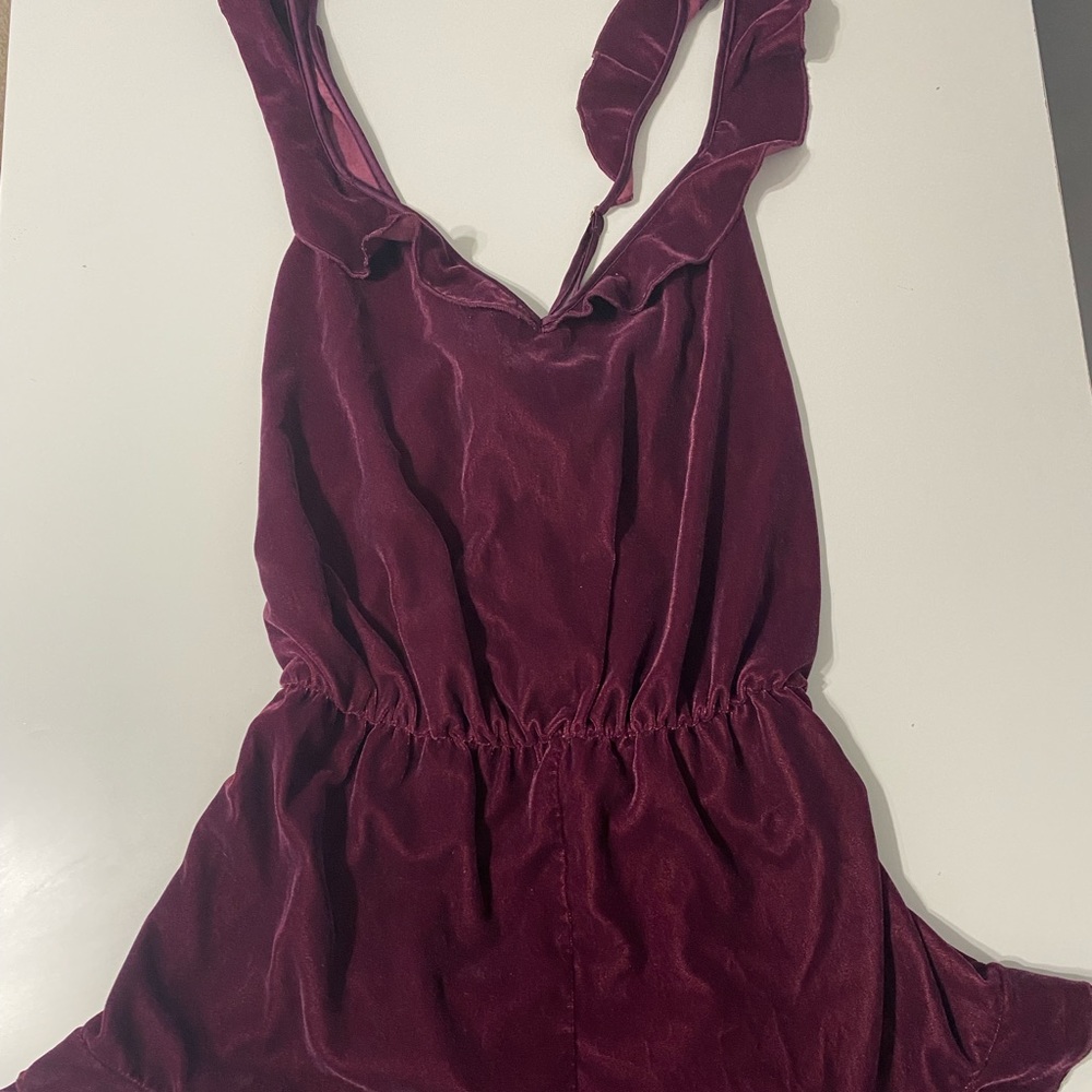 Victorias Secret velvet romper very good condition